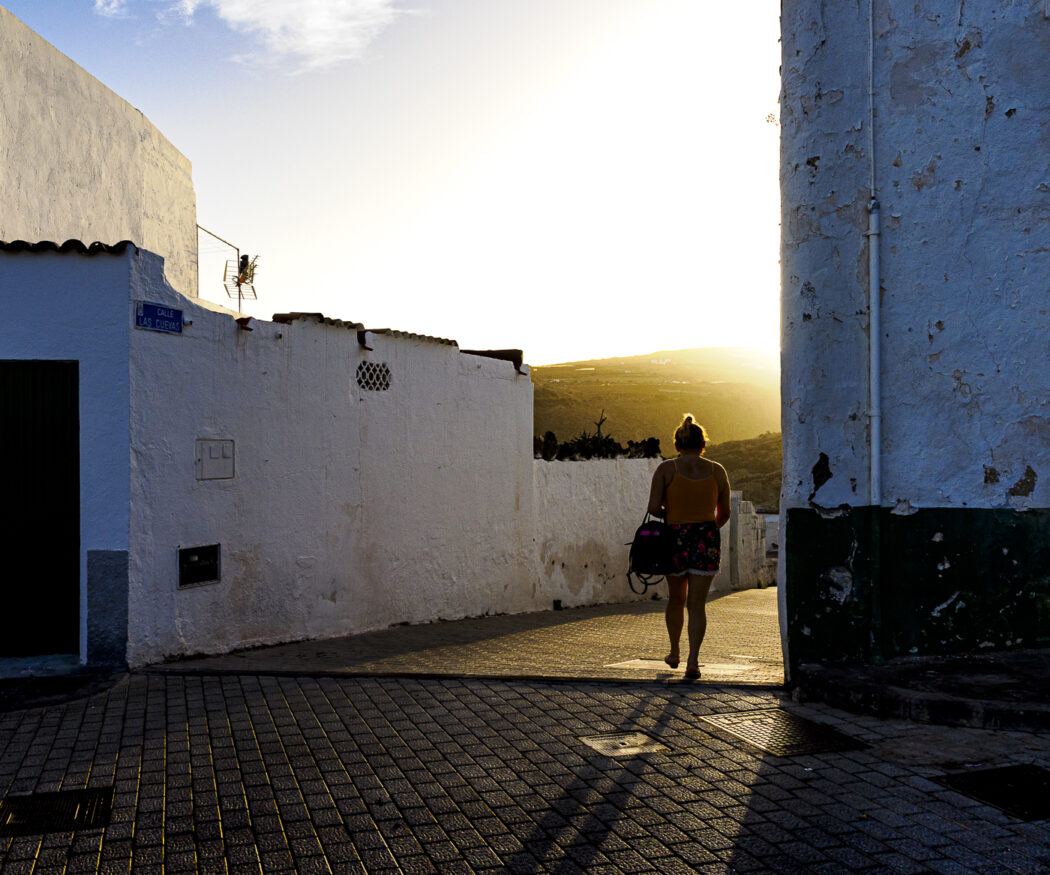 Arico Nuevo Teneriffa im Abendlicht